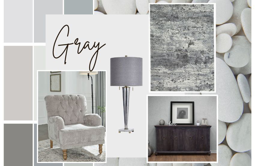 Gray home accents