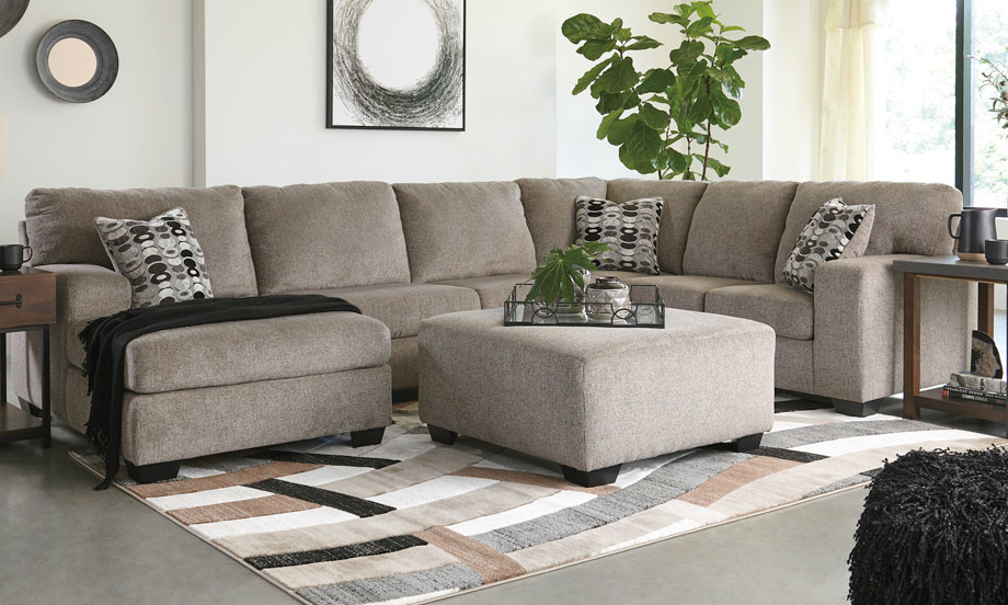 Light Gray L Shaped Sectional